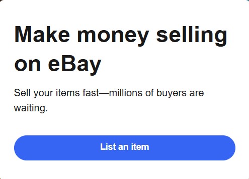 create ebay product listing